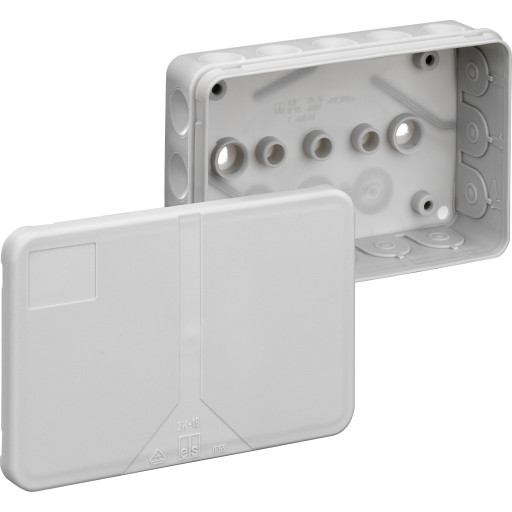 Spelsberg Membrandåse, 130x85x37 mm, Lysegrå billede