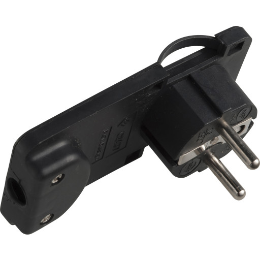 Schuko vinkelstikprop med jord billede