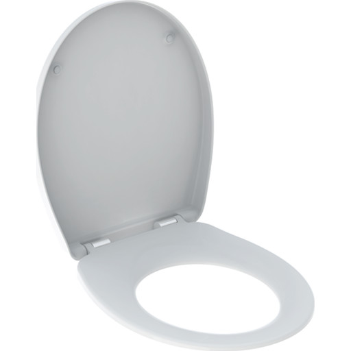 GEBERIT Bastia toiletsæde med Quick-Release & Softclose.-hængsel blank. Hvid