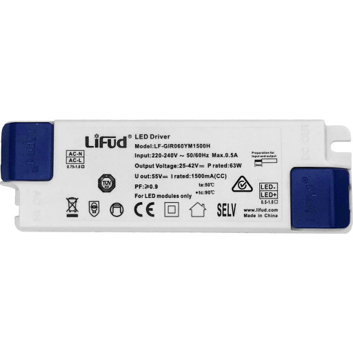 LED-driver 1500mA/30-40V For 60W LED-panel Backuptype - El