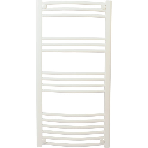 Athena buet håndklædetørrer 1000 x 500 mm hvid (RAL9016).