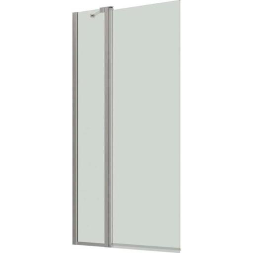 Dansani Match badekarsvæg, model H, 95 cm, klart glas, satin profil