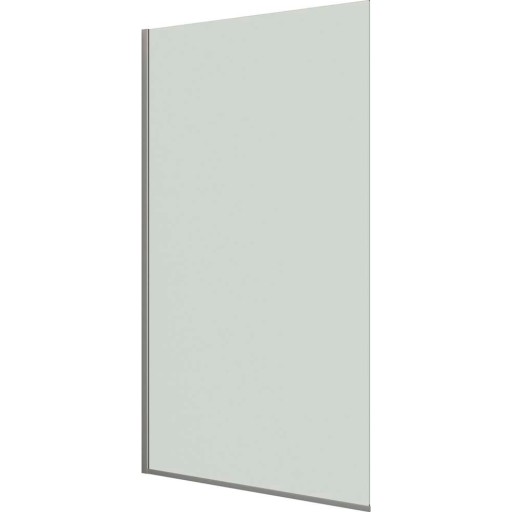 Dansani Match duschvägg, modell D, 137 cm, klart glas, satin profil
