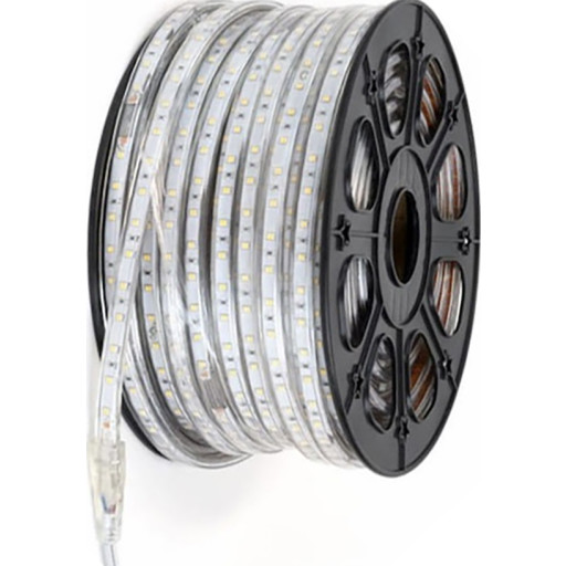 LED-bnd udendrs, 50 meter, IP67, 4000K, 230V, vandtt - LumenLight Budget