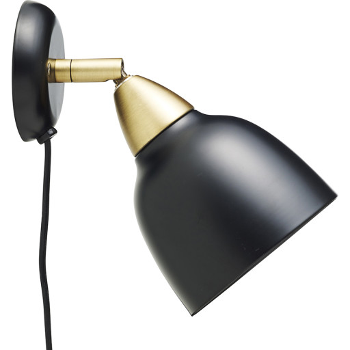 Superliving Urban vägglampa, kort, svart