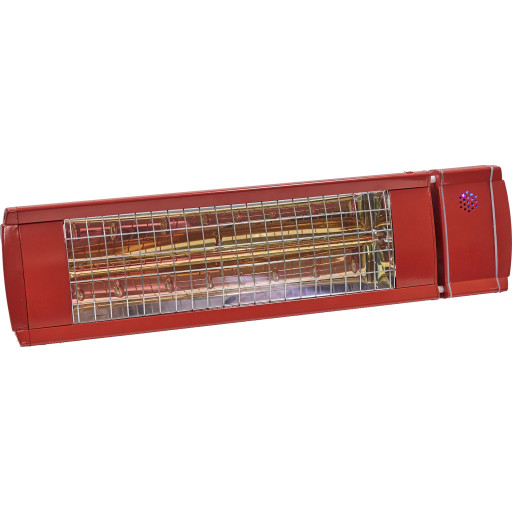 4 stk Heat1 Eco High-line terrassevarmer, infrarød, 2000W, rød billede