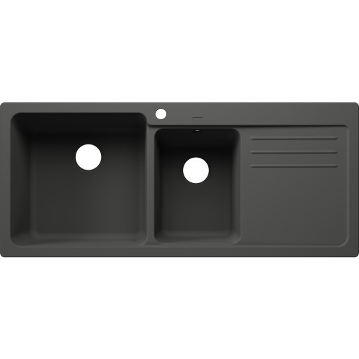 Blanco Naya 8S UX diskbänk, 116x50 cm, grå