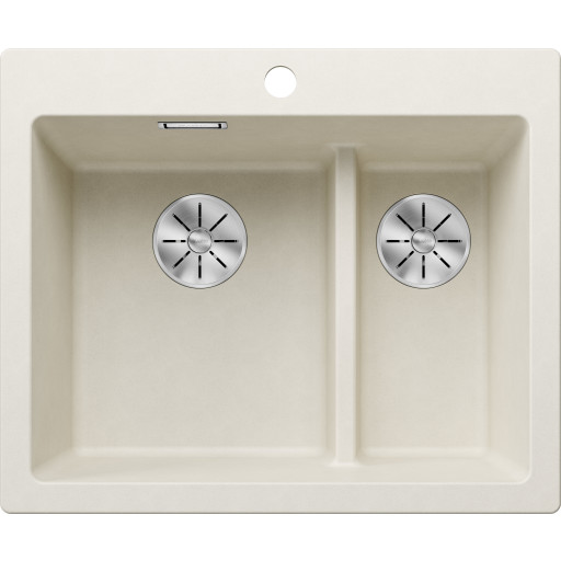 Blanco Pleon 6 Split UXI køkkenvask, 61,5x51 cm, råhvid