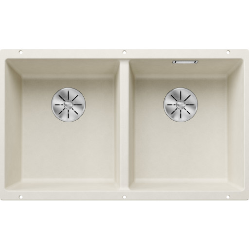 Blanco Subline 350/350-U UXI diskbänk, 75,5x46 cm, vit