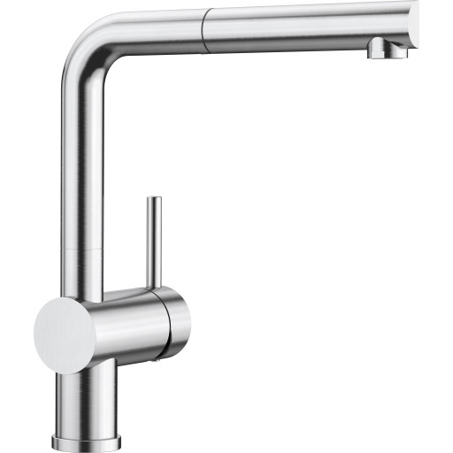 Blanco Linus S köksblandare, utdragbar pip, stål