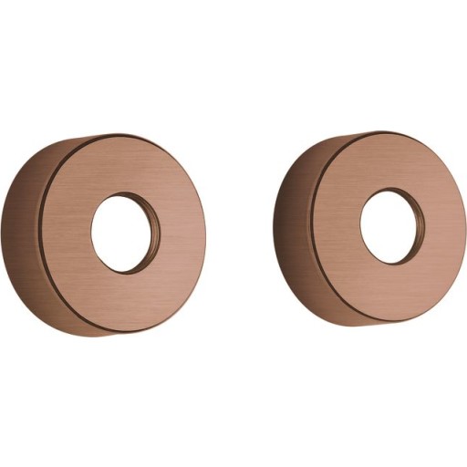 Damixa Rosetter 3/4´´ Ø75mm 2 stk. børstet kobber Med PVD overfladebelægning