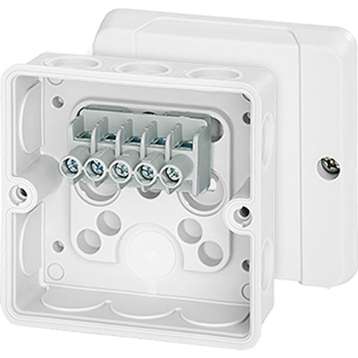 VANPEE Kvik membrandåse 2,5mm2 hvid med klemmerække