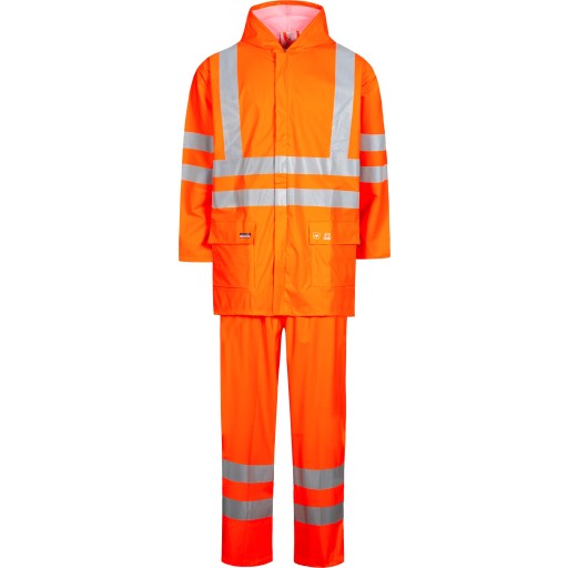 Lyngsøe Pu Regnsæt Lr552 Kl.2 High Vis Orange