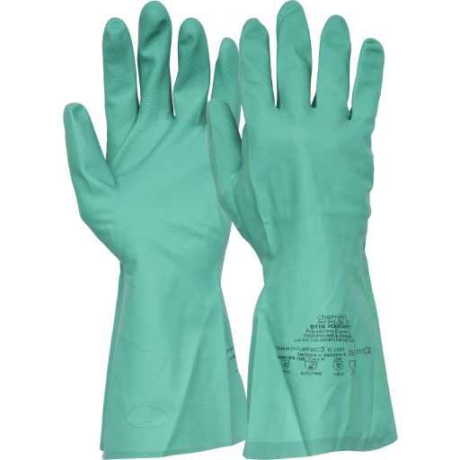 12 par OS Chemitril nitril handsker, str. 8 billede