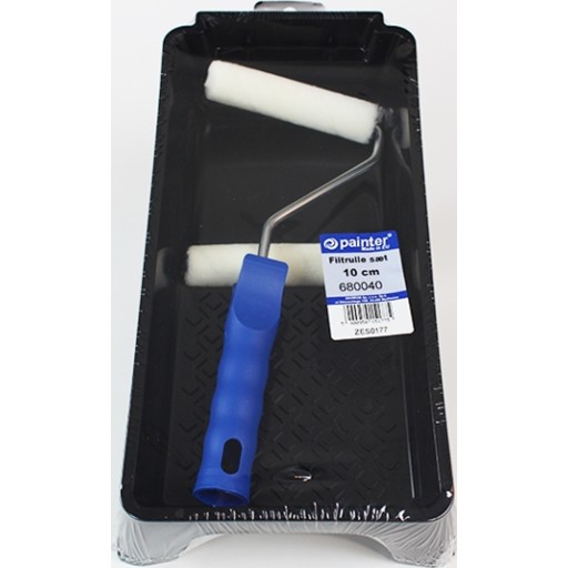 Roliba malerrullesæt med 2 filtruller, 10 cm