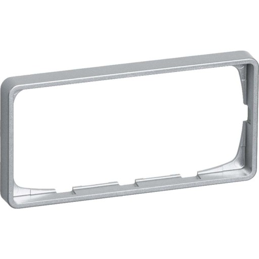 LK FUGA ® Baseline Ramme 50 2 modul vandret til 2 modul indsats, stålmetallic