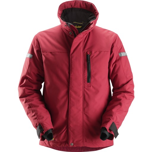 Vinterjakke 1100 Rød Sort Xs Fra Snickers Workwear