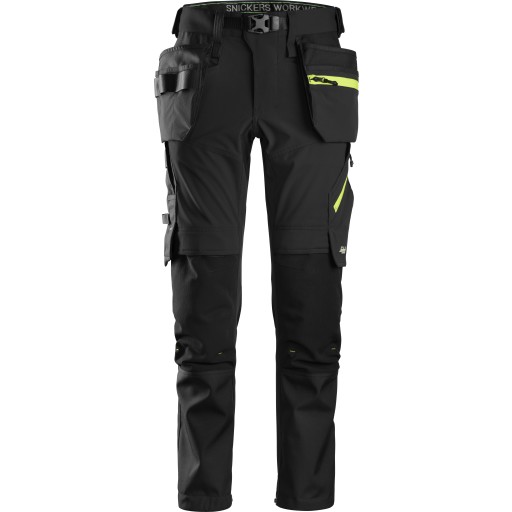 Arbeidsbukse 6940 softshell stretch sort str 92