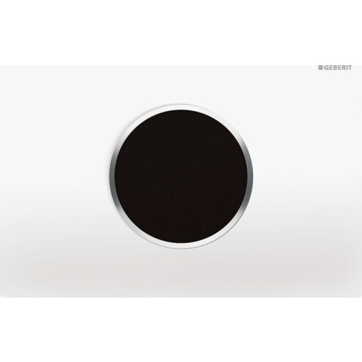 Geberit Sigma 10 Round betjeningsplade, berøringsfri, hvid/krom