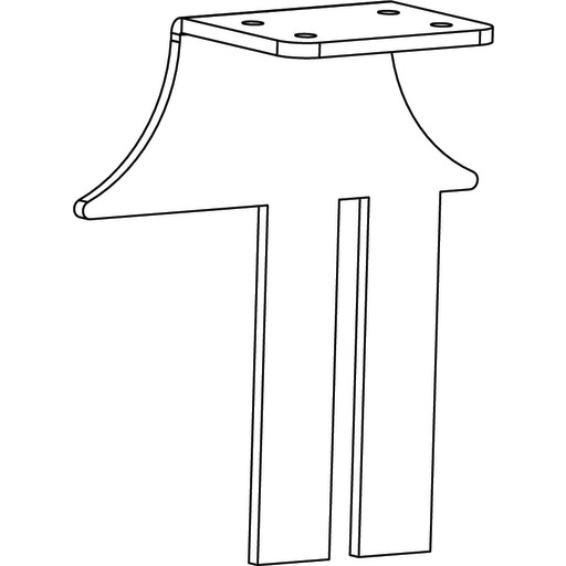 Hyldeknægt Til Standard Panel T33, Hvid