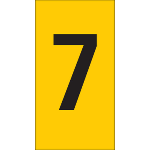 Billede af 5 stk Ledningsmærke (7) gul WIC2 til 1,5-2,5 mm² ledning (200 stk)