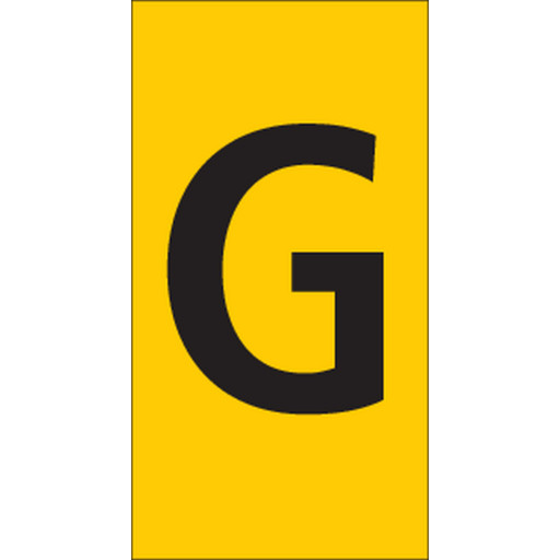5 stk Trådmarkør (G) gul WIC3 for 4,0-6,0 mm² ledning (100 stk.)