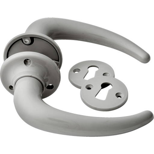 Dørgreb 4301 coupe 35-40mm grå kunststof