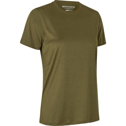 GEYSER Interlock T-skjorte for kvinner G11040, essensiell, oliven, størrelse S Backuptype - Værktøj