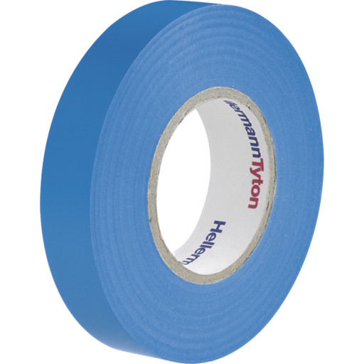 10 stk Hela Vinyltape, PVC-isolasjonstape 15 mm X 10 m, blå Backuptype - El