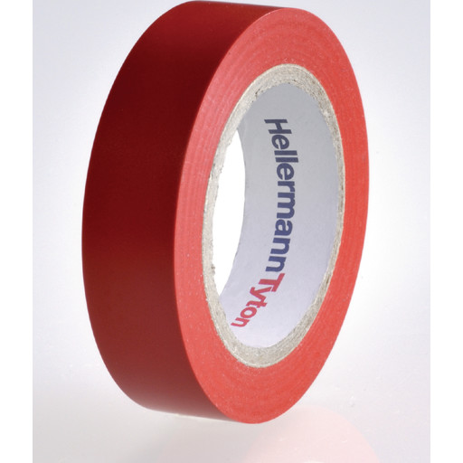 10 stk Hela Vinyltape, PVC-isolasjonstape 15 mm X 10 m, rød Backuptype - El