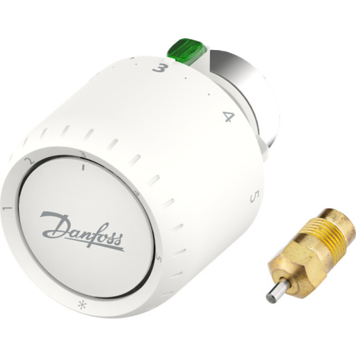 Danfoss Aveo RA/VL servicetermostat med pakdåse, hvid billede