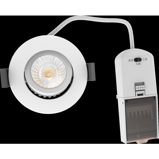 Lumenlight Tano indbygningsspot, hvid