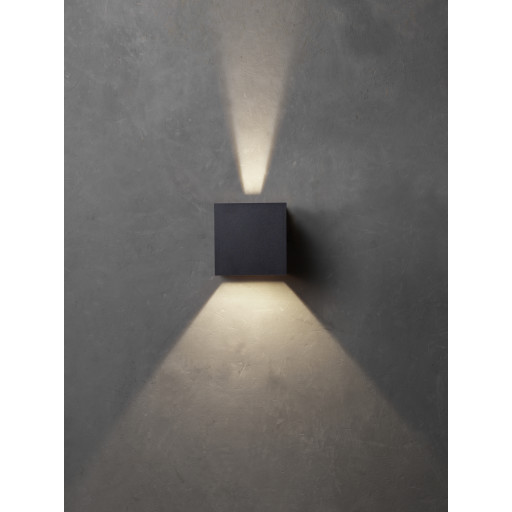 Lumenlight Toscana v&auml;gglampa utomhus, 2x10W, svart