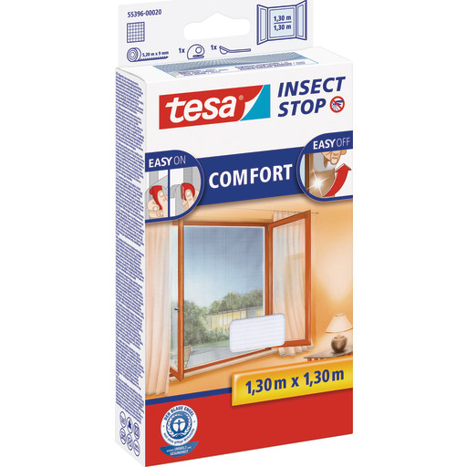 Tesa Insect Stop Comfort insektnet, 130x130 cm, hvid