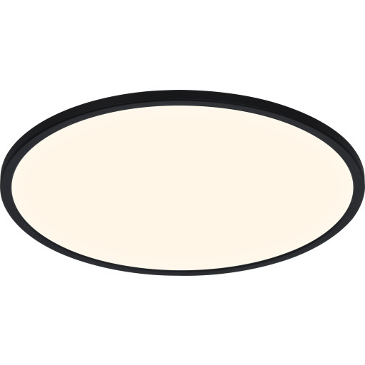 Nordlux Oja Bath dimbar plafond, kelvinskift, svart, Ø42 cm