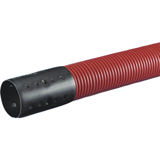 6 meter Hekaplast kabelrør med muffe 160/135 mm billede