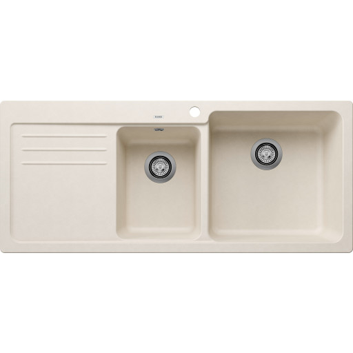 Blanco Naya 8S UX diskb&auml;nk, 116x50 cm, vit