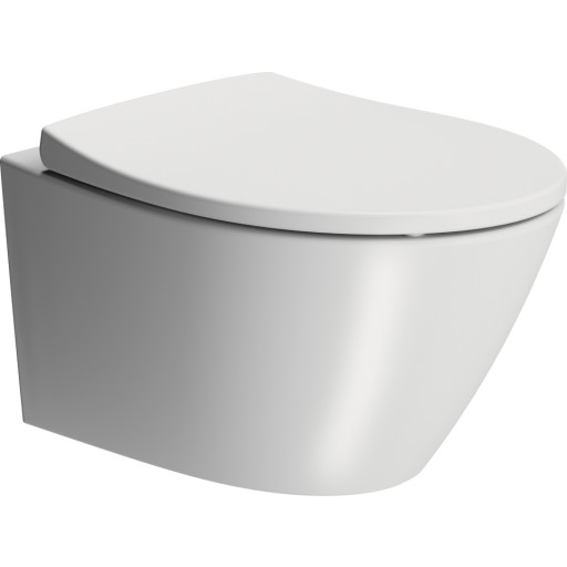 GSI Modo vegghengt toalett uten skyllekant, rengjøringsvennlig, matt hvit Baderom > Toalettet