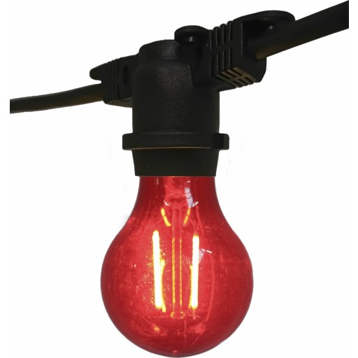 Sirius Samson lampa, röd