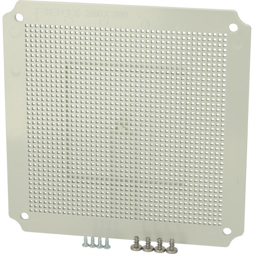 Multiperforert isolert plate t/EKO 280x280 bokssokkel 244X244X4 Backuptype - El