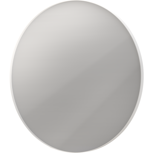 Sanibell Ink SP17 speil med lys, dimbar, duggfri, hvit, Ø80 cm Baderom > Innredningen