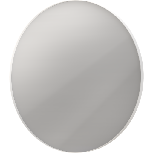 Sanibell Ink SP17 speil med lys, dimbar, duggfri, hvit, Ø100 cm Baderom > Innredningen