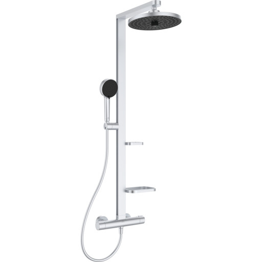 Ideal Standard Alu+ brusesæt, vandbesparende, sølv billede