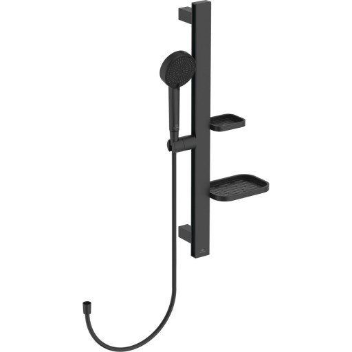 Ideal Standard Alu+ brusesæt, vandbesparende, mat sort