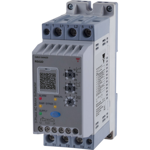 Softstarter RSGD 100A 55kW 400V 2-fas, 110-400V styresp, Modbus