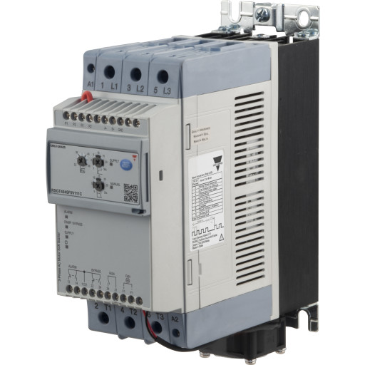 Mykstarter RSGT 90A 45kW 400V 3-fase, 24VAV/DC kontroll sp, Modbus