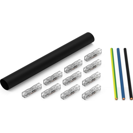Kabelreparasjonssett for flerkjernekabler; svart Backuptype - El