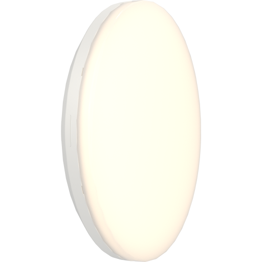 Mercurial 2 IP54 Plafond Cor. NødST 34W 3K/4K Ø500mm Vit