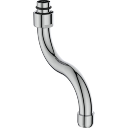 Børma S-tud, svingbar, 100 mm, 3/4", krom billede