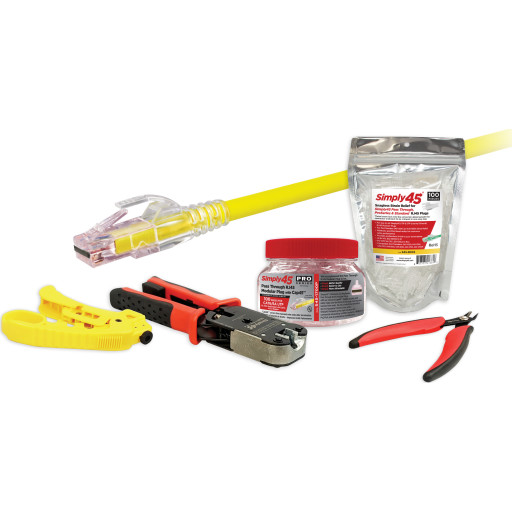 Simply45 RJ45 starter kit CAT6/6A, alt til at komme i gang